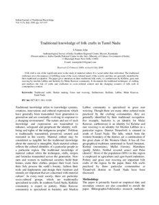 Indian Journal of Traditional Knowledge Vol. 9 (3), July 2010, pp[removed]