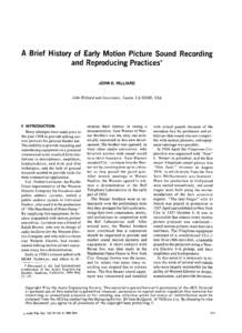 HILLIARD  sary hardware needed for this important step. Edward C. Wente came to the company in 1914, and in 1917 he designed the forerunner of the famous Western 394-W condenser microphone which was produced cornmercial