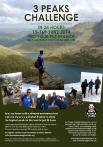 3 PEAKS CHALLENGE BEN NEVIS SCAFELL PIKE SNOWDON IN 24 HOURS 15-16th JUNE 2014