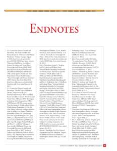 Endnotes 1 2	  U.S. Centers for Disease Control and