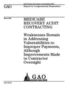 United States Government Accountability Office  GAO Report to Congressional Requesters