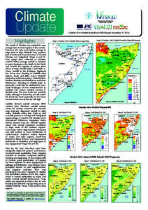 Food Security and Nutrition Analysis Unit - Somalia October 2014 Monthly Rainfall and NDVI (Issued November 19, [removed]Highlights