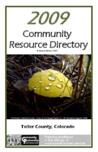 2009  Community Resource Directory © Second Edition 2009