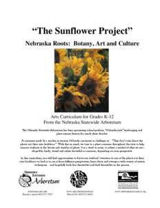 Microsoft Word - Sunflower Art Curriculum.rtf