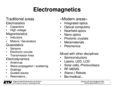 Partial differential equations / Electrodynamics / Electromagnetism / Equations / Mathematical physics / Differential equation / Wave equation / Electromagnetic wave equation / Helmholtz equation / Calculus / Mathematical analysis / Multivariable calculus