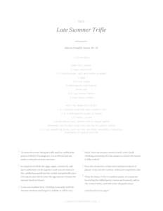 - SKS -  Late Summer Trifle Source: Food52, ServesPound Cake