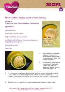 Microsoft Word - Mango and Coconut Dessert.doc