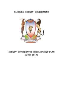 SAMBURU COUNTY GOVERNMENT  COUNTY INTERGRATED DEVELOPMENT PLAN)  SAMBURU COUNTY GOVERNMENT