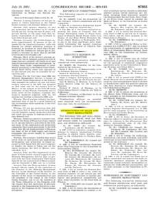 July 19, 2001  Continental Shelf Lease Sale 181; to the Committee on Energy and Natural Resources. SENATE CONCURRENT RESOLUTION NO. 34 Whereas, A strong domestic oil and gas industry is vitally important to the United