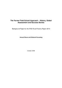 The FFS Approach - history, global assessment, success stories