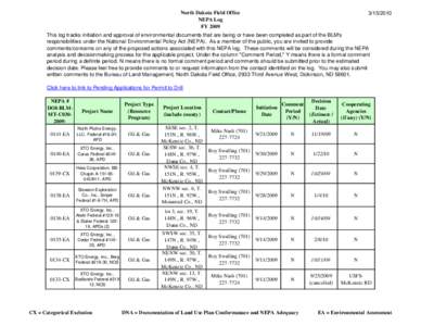 XTO Energy / National Environmental Policy Act / Environmental impact assessment / Sustainability / Impact assessment / Environment / Prediction