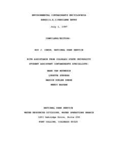 ENVIRONMENTAL CONTAMINANTS ENCYCLOPEDIA BENZO(G,H,I)PERYLENE ENTRY July 1, 1997 COMPILERS/EDITORS:
