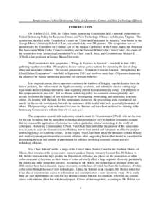 Crime / United States Federal Sentencing Guidelines / United States federal law / Elton Joe Kendall / White-collar crime / Marc Zwillinger / United States Sentencing Commission / Corporate crime / Kevin V. Ryan / Criminology / Law / United States criminal procedure