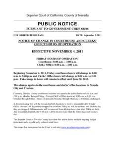 Microsoft Word - Public Notice of change in hours of operations - Nevada Court[removed]