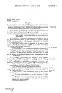 PUBLIC LAW 104^7—APR. 11, [removed]STAT. 93 Public Law[removed]104th Congress