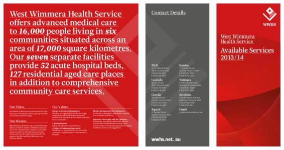 Goroke /  Victoria / Jeparit /  Victoria / Natimuk /  Victoria / Nursing / Care in the Community / Health care provider / Caregiver / Kaniva /  Victoria / District nurse / Wimmera / Health / Medicine