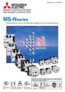 MAGNETIC MOTOR STARTERS AND MAGNETIC CONTACTORS Performance with a refined new design and functional beauty  series