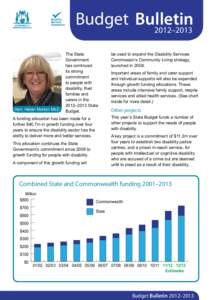 Budget Bulletin 2012–2013 Hon. Helen Morton MLC  The State