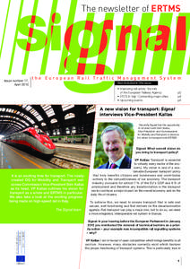 The newsletter of ERTMS  Issue number 17, April[removed]the European Rail Traffic Management System