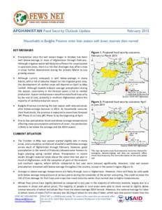 AFGHANISTAN Food Security Outlook Update  February 2015 Households in Badghis Province enter lean season with lower reserves than normal KEY MESSAGES