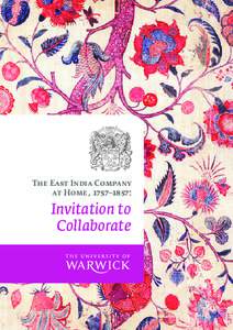 The East India Company at Home, 1757–1857: Invitation to Collaborate