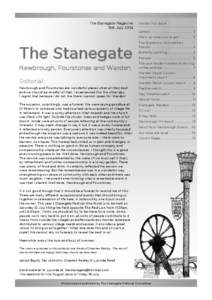 The Stanegate Magazine 109, July 2014 Inside this issue Letters .................................................... 2 Show us what you’ve got! ............. 3