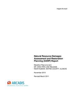 Imagine the result  Natural Resource Damages Assessment and Restoration Planning (DARP) Report Marathon Pipe Line LLC