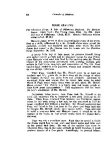 BOOK REVIEWS The Cherokee Strip: A Tale of Oklahoma Boyhood. By Marquis James. (New York: The Viking Press, 1945. Pp[removed]Book end map of Oklahoma. Cloth, $3.50. Special Oklahoma edition autographed, $[removed]Marquis Ja