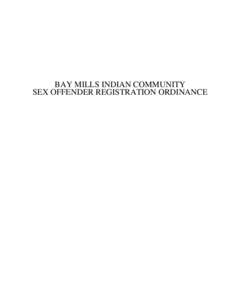 BAY MILLS INDIAN COMMUNITY