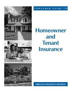 Consumer guide to  Homeowner and Tenant Insurance