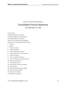AFE[removed]Annual Report - Financial Statements - Ministry