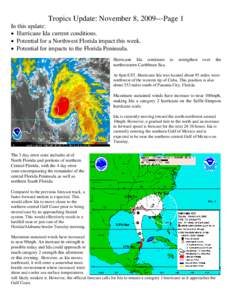 Atlantic Ocean / Atlantic hurricane season / Hurricane Ida / Tropical cyclone / Meteorology / Atlantic hurricane seasons / Atmospheric sciences