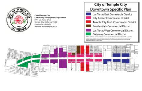 TempleCityMap - Downtown Specific Plan