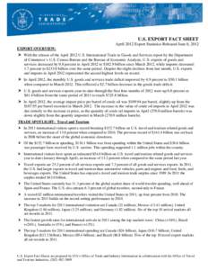 Microsoft Word - Export Fact Sheet - April[removed]final.docx