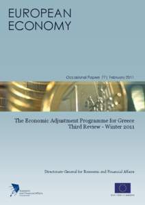 the economic adjustment for Greece third review winter 2011