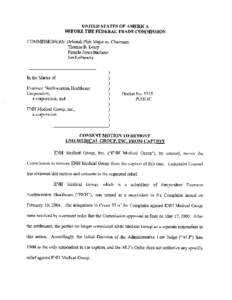 Consent Motion to Remove ENH Medical Group, Inc. from Caption