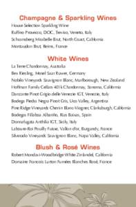 American Viticultural Areas / Antinori / Robert Mondavi / Napa Valley AVA / Sauvignon blanc / Pinot noir / Ochagavia Wines / Sonoma Mountain AVA