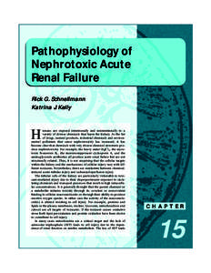 Pathophysiology of Nephrotoxic Acute Renal Failure Rick G. Schnellmann Katrina J. Kelly