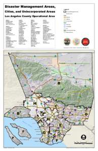 Disaster Management Areas,  Legend Cities, and Unincorporated Areas