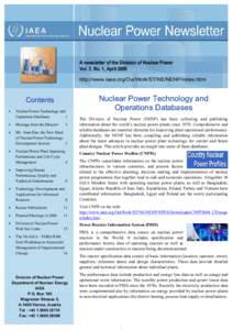 Nuclear technology / Atoms for Peace / Nuclear proliferation / Project-706 / International Atomic Energy Agency / Nuclear power / Nuclear safety / Nuclear renaissance / American Nuclear Society / Energy / Nuclear physics / Nuclear energy