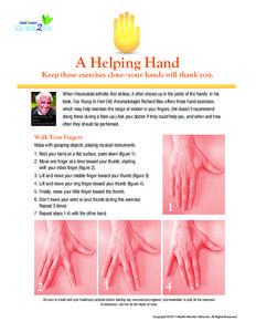 Guide Ra  A Helping Hand Keep these exercises close—your hands will thank you.