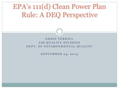 United States Environmental Protection Agency / Emission spectrum / Physics / Chemistry / Emission standards