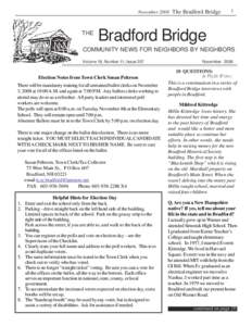 November 2008 The Bradford Bridge  THE 1