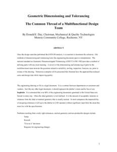 Statistics / Geometric dimensioning and tolerancing / Engineering tolerance / Basic dimension / Engineering drawing / Feature recognition / Computer-aided design / Tolerance analysis / STEP-NC / Technical drawing / Engineering / Technology