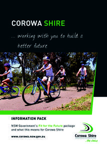 COROWA SHIRE  ...	working with you to build a better future  INFORMATION PACK