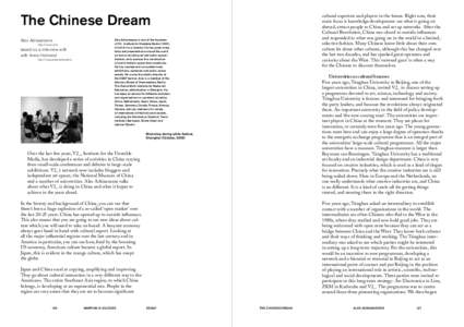 The Chinese Dream Alex Adriaansens http://www.v2.nl