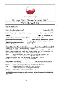 Microsoft Word - Orange Wine Show Rules & Entry Form 2013.doc