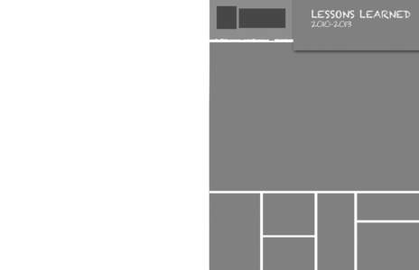 Lessons Learned[removed]Focus group participants: Larry Bonnell, Pittsford, Mich. John Burk, Bay City, Mich. Jared McClarren, Wauseon, Ohio