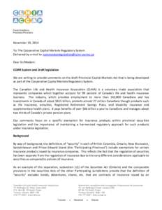 Institutional investors / Economics / Insurance / Life insurance / Autorité des marchés financiers / Health insurance / Security / Segregated fund / Variable universal life insurance / Investment / Financial economics / Financial institutions