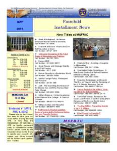 Fairchild Installment News MAY 2011